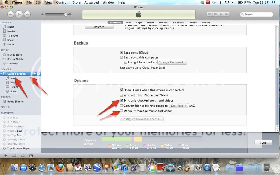 mac4mac.co.uk • View topic iPhone 3GS iTunes not syncing/iCloud not